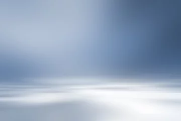 Foto op Plexiglas perspectief vloer achtergrond blauwe kamer studio met lichtblauwe gradiënt spotlight achtergrond achtergrond voor weergave van uw product of kunstwerk  © ooddysmile