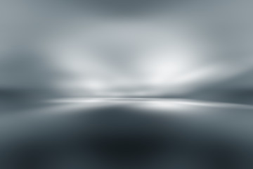 perspective floor backdrop black room studio with gray gradient spotlight backdrop background for display your product or artwork 