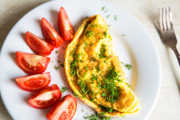  Fried eggs with side dish