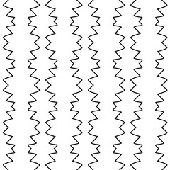 Minimalist design for printing on fabric, textiles. Geometric motif. One color - white on black. Seamless pattern. Vector illustration