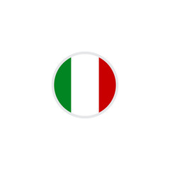 Italian flag icon logo design vector template