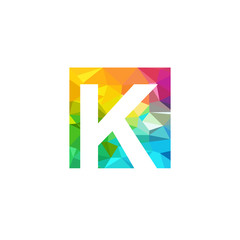 K letter logo design vector template