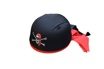 pirate carnival bandanna isolated on white background