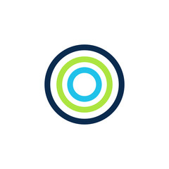 O letter logo design vector template