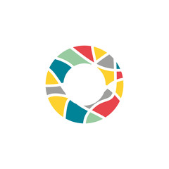 Obraz premium O letter logo design vector template