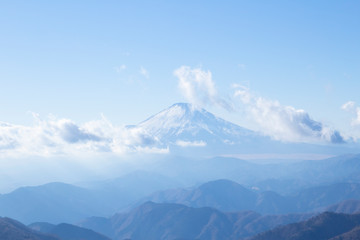 Obraz na płótnie Canvas 丹沢の山々