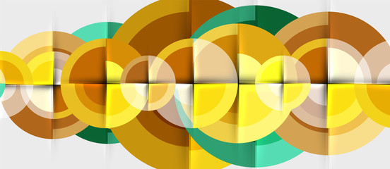 Obraz premium Geometric design abstract background - circles