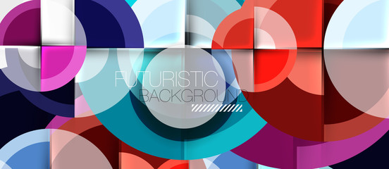 Geometric design abstract background - circles