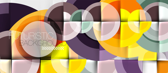 Obraz premium Geometric design abstract background - circles