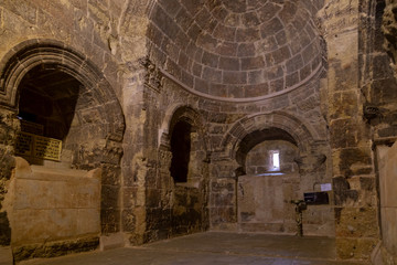  Deyrulzafaran Monastery in Mardin, Turkey. Interior view of Deyrulzafaran Monastery.