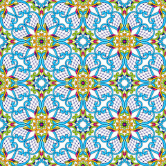 Mexican talavera ceramic tile pattern.