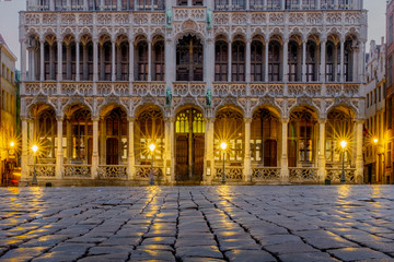 Brussels / Belgium - 02 15 2019: The Grand Place