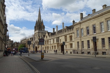 Fototapeta na wymiar Oxford streets - Oxfordshire, England, UK