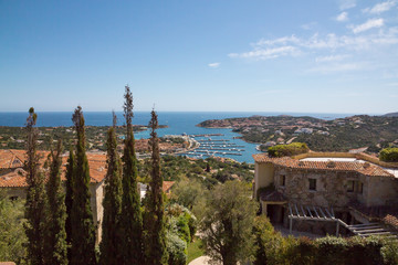 Costa Smeralda landscape with a view on Porto Cervo harbour - 271073091