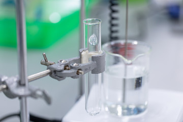 The study Separating by filtration the component substances from liquid mixture in Lab. 