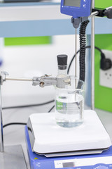 The study Separating by filtration the component substances from liquid mixture in Lab. 
