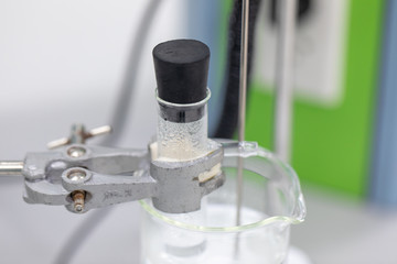 The study Separating by filtration the component substances from liquid mixture in Lab. 