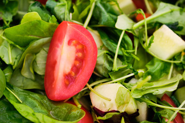 Salad mix background