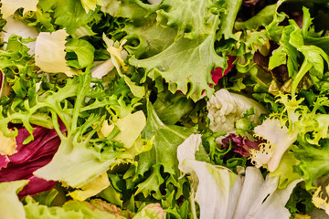 Salad mix background