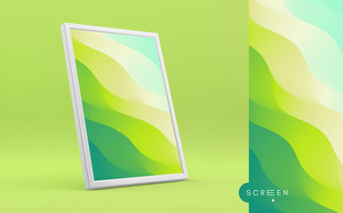 Abstract background with trendy gradients. Vector illustration for mobile phone cover and screen.