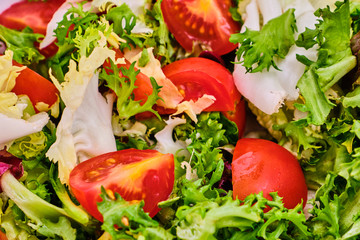 Salad mix background
