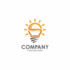 Smart vector idea S letter logo vector icon ilustration