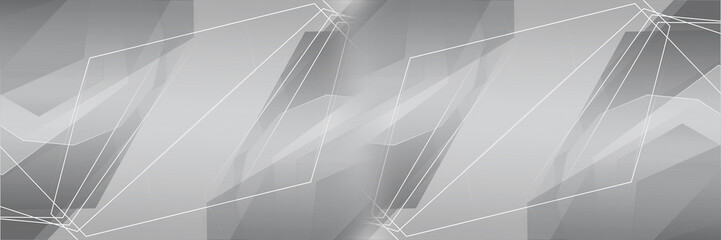 white geometric on gray backdrop wallpaper. grey connection technology pattern background.