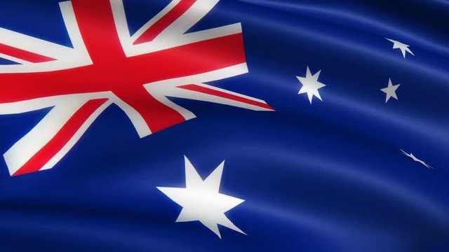waving australian flag