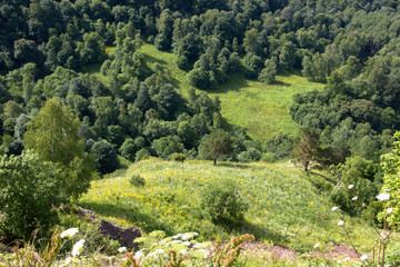  beautiful view of the mountain slopes