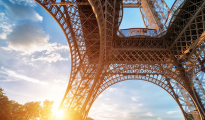 Eiffel Tower from below
