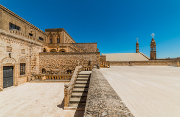 Mor Gabriel Monastery in Midyat, Mardin. Turkey. Mor Gabriel Monastery is the oldest surviving Syriac Orthodox monastery in the world.