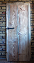 Old wooden door with a clearly visible texture