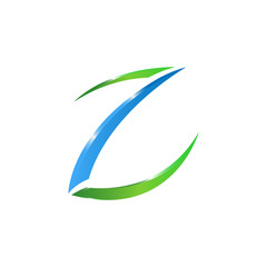 Creative initial Z letter vector logo design illustration