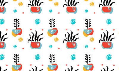Home plants pattern