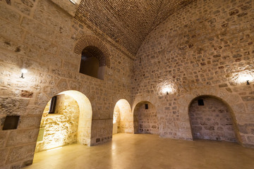 Mor Gabriel Monastery interior view. Midyat, Mardin, Turkey. Mor Gabriel Monastery is the oldest...