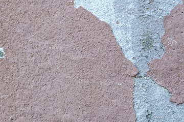 Pink messy wall stucco texture background. Decorative wall paint