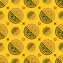 Oriental traditional chinese seamless pattern of wealth