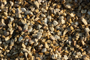 Orange marble chips texture For use in landscape design, and decoration in floristics