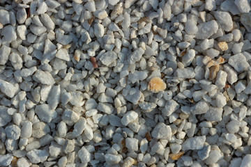 white marble chips texture For use in landscape design, and decoration in floristics