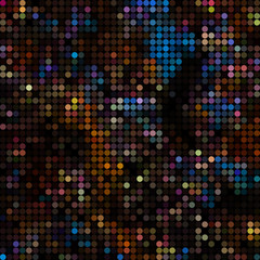 abstract vector colored round dots background