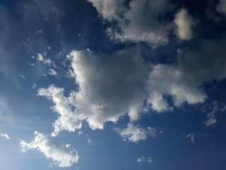blue sky with clouds