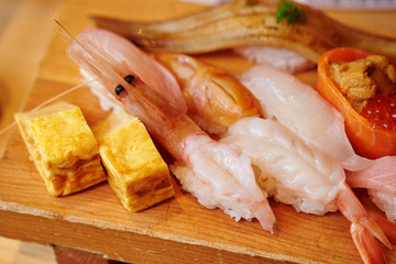 Japanese luxury assorted sushi set