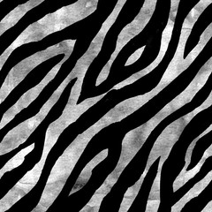 Abstract gray black white zebra striped textured seamless pattern background