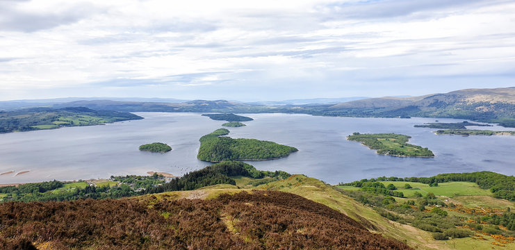 Conic Hill, Balmaha, West Hiland Way Track, long distance hike - Scotland, UK