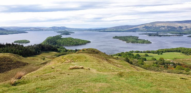 Conic Hill, Balmaha, West Hiland Way Track, long distance hike - Scotland, UK