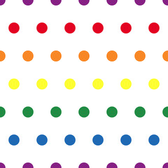 LGBT circle seamless pattern of lesbian, gay, bisexual and transgender.