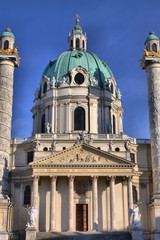 Obraz premium St. Charles Church in Vienna, Austria