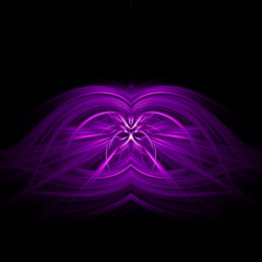 fractal abstractTechnology background concept background illustration wallpaper.red fractal on a black background 