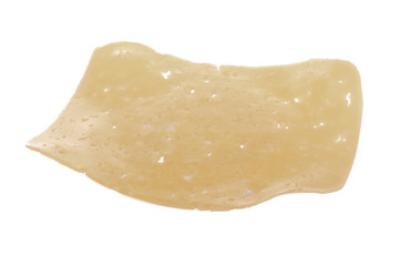 slice of cheese isolated on white background