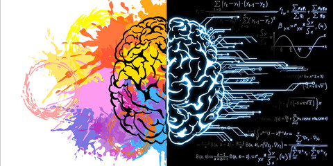 Creative brain sketch